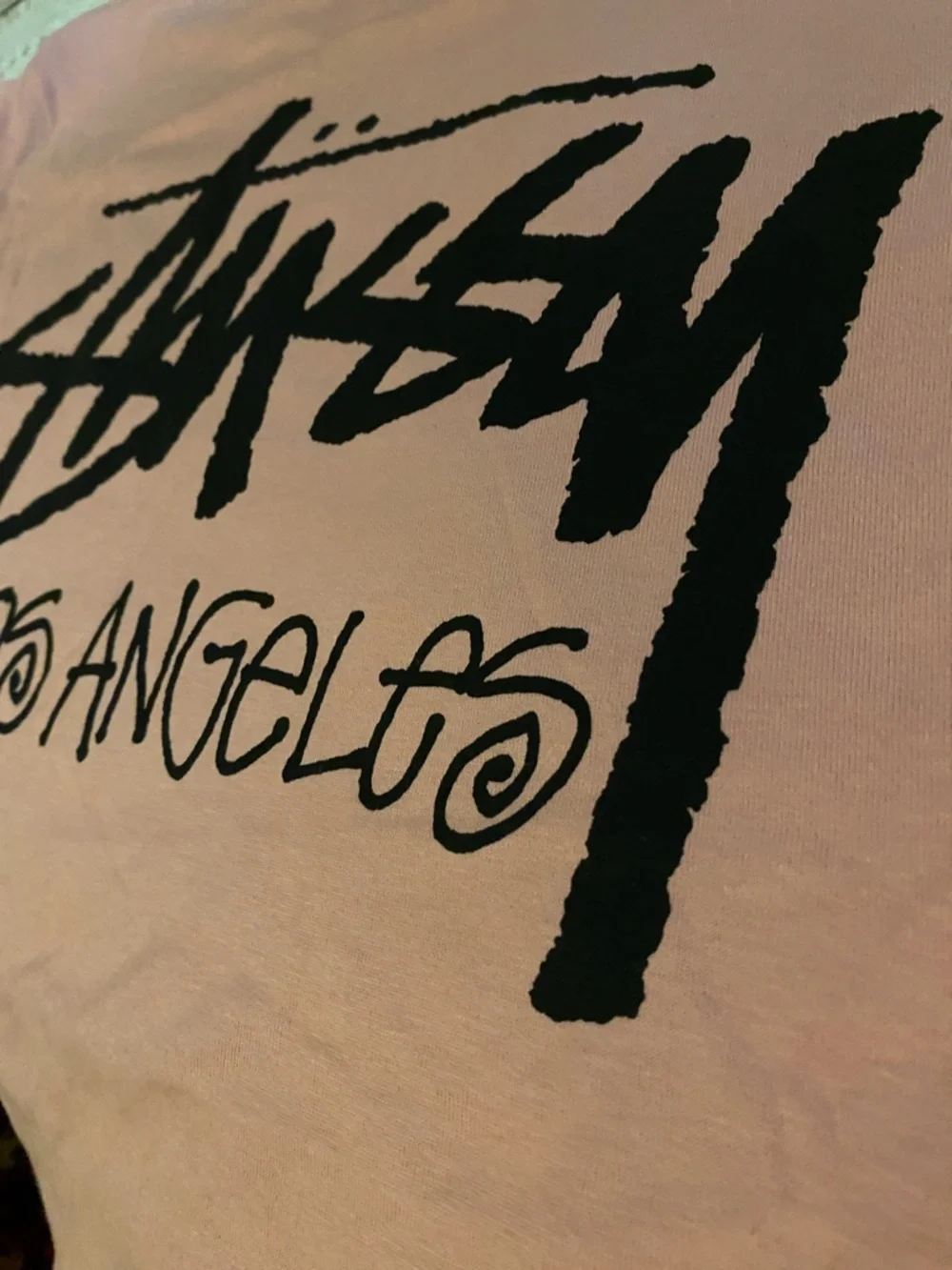 🆕 STUSSY T Shirt LA Exclusive Limited Run Stüssy Unisex Medium Rose Quartz - Picture 7 of 10